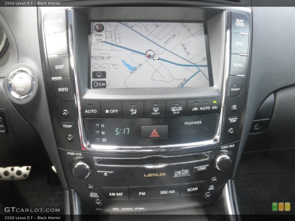 Black Interior Navigation for the 2009 Lexus IS F #68386047