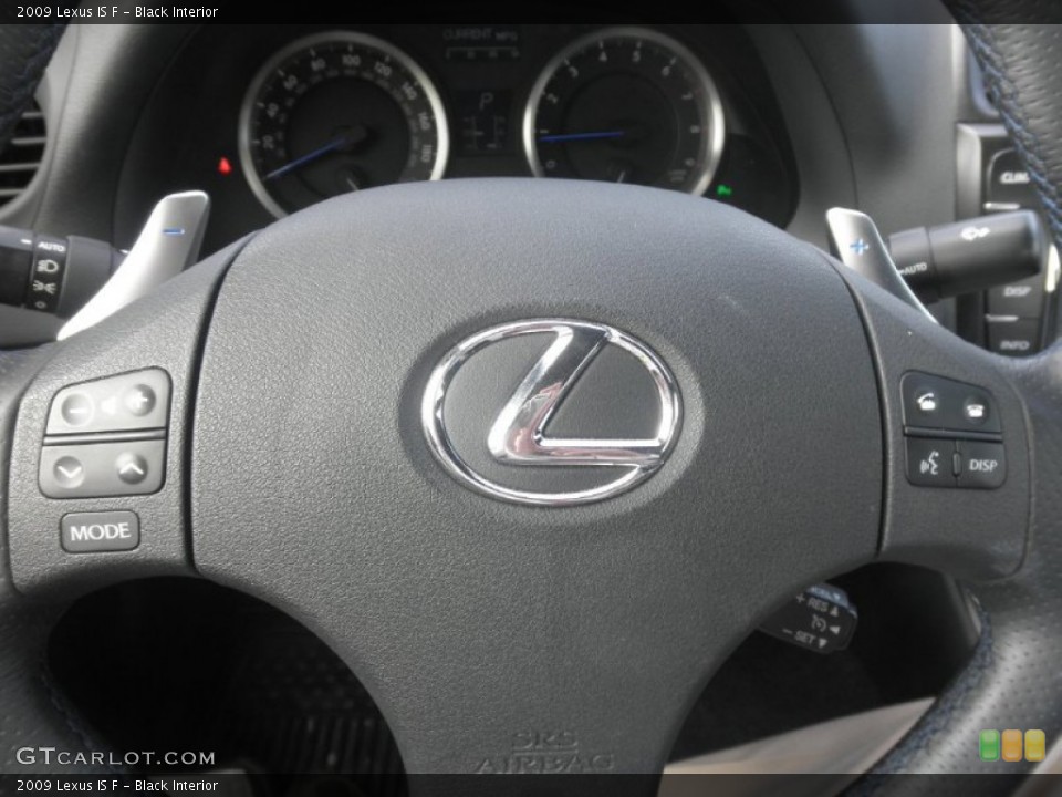 Black Interior Steering Wheel for the 2009 Lexus IS F #68386083