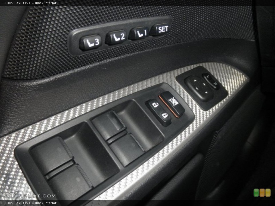 Black Interior Controls for the 2009 Lexus IS F #68386095