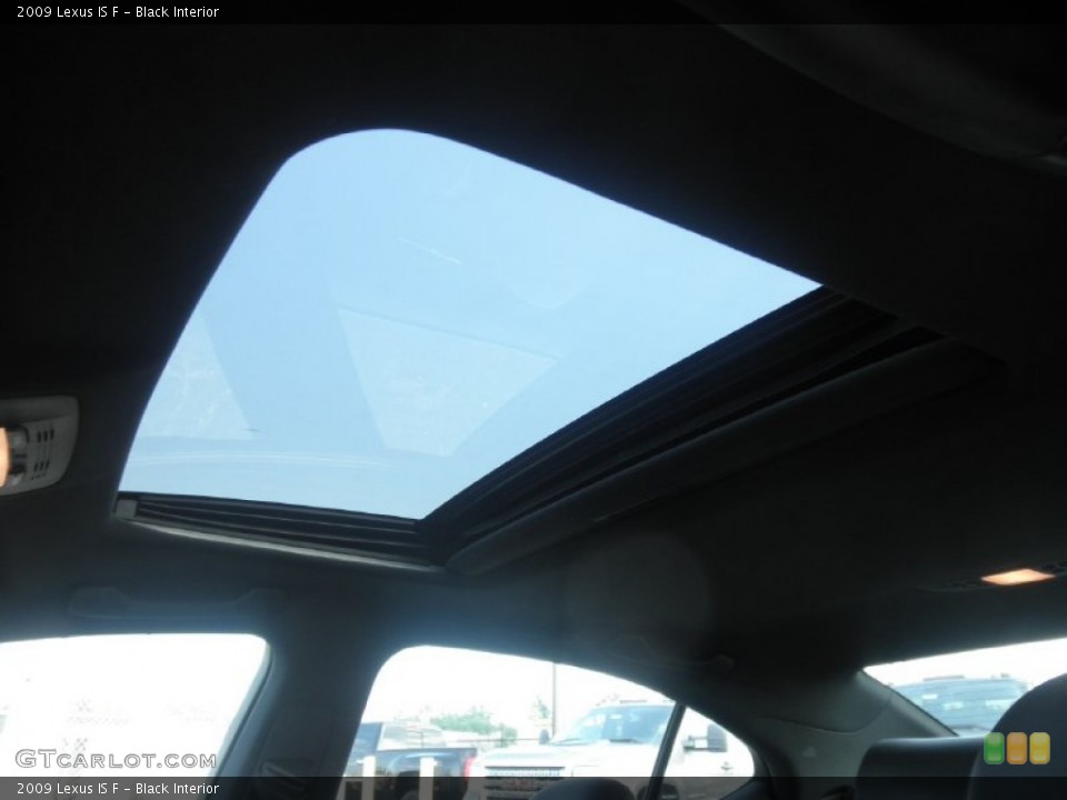 Black Interior Sunroof for the 2009 Lexus IS F #68386111