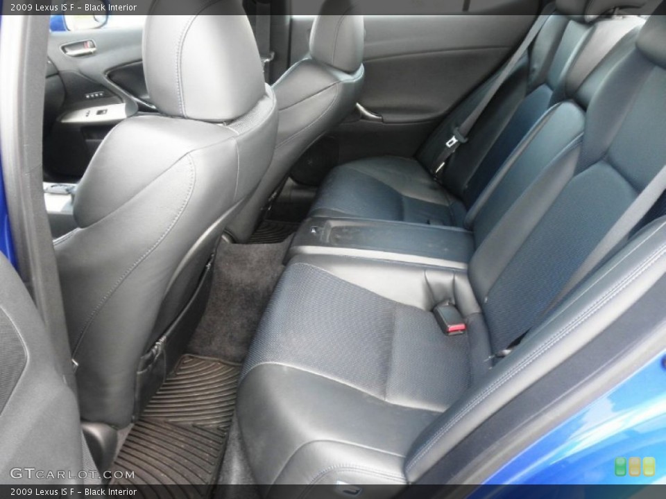 Black Interior Rear Seat for the 2009 Lexus IS F #68386125