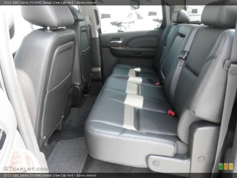 Ebony Interior Photo for the 2013 GMC Sierra 3500HD Denali Crew Cab 4x4 #68386647