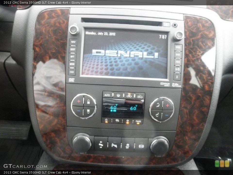 Ebony Interior Controls for the 2013 GMC Sierra 3500HD SLT Crew Cab 4x4 #68386962