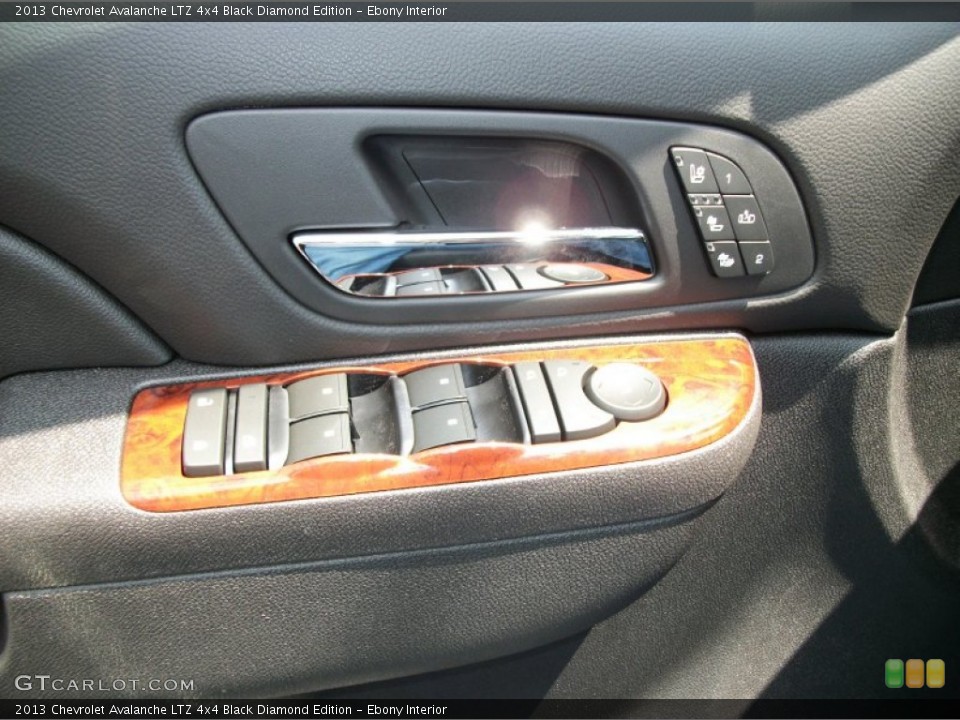 Ebony Interior Controls for the 2013 Chevrolet Avalanche LTZ 4x4 Black Diamond Edition #68387511