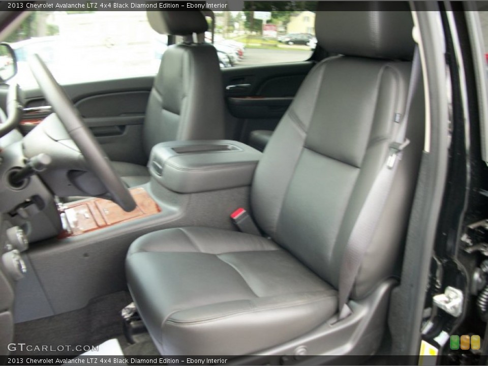 Ebony Interior Photo for the 2013 Chevrolet Avalanche LTZ 4x4 Black Diamond Edition #68387652