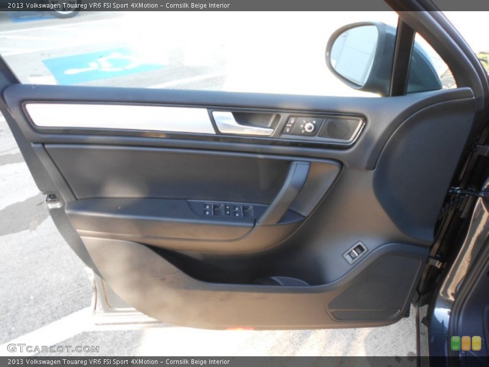 Cornsilk Beige Interior Door Panel for the 2013 Volkswagen Touareg VR6 FSI Sport 4XMotion #68388036