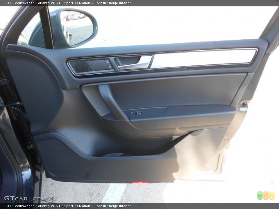 Cornsilk Beige Interior Door Panel for the 2013 Volkswagen Touareg VR6 FSI Sport 4XMotion #68388054