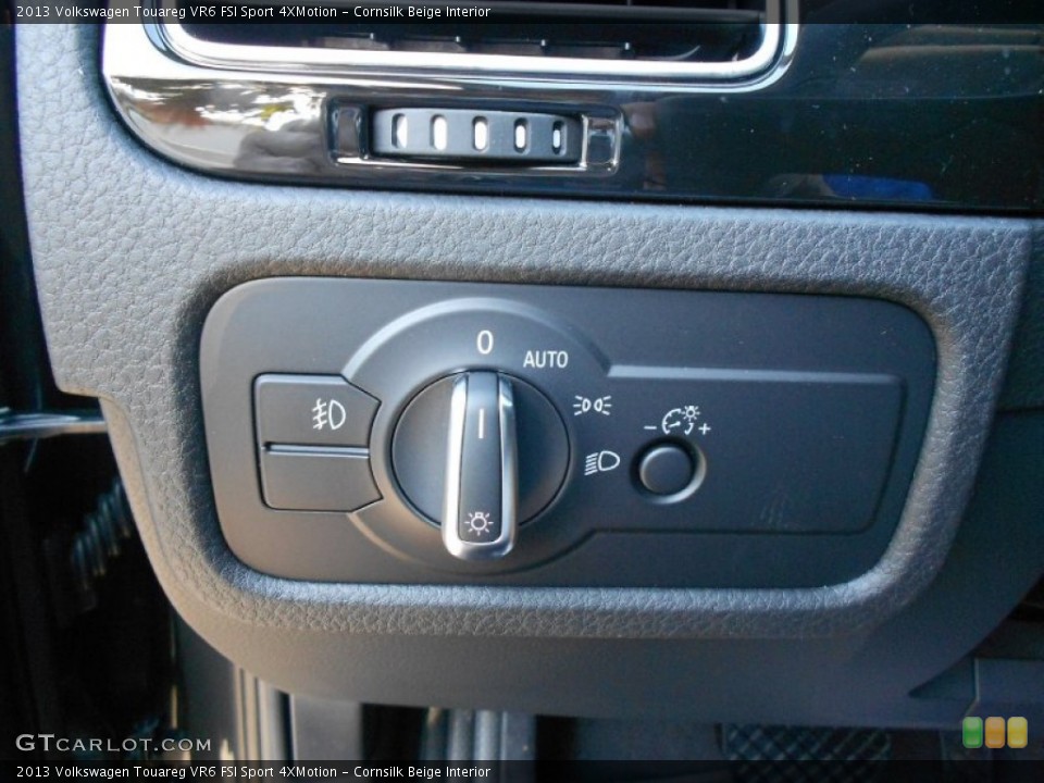 Cornsilk Beige Interior Controls for the 2013 Volkswagen Touareg VR6 FSI Sport 4XMotion #68388144