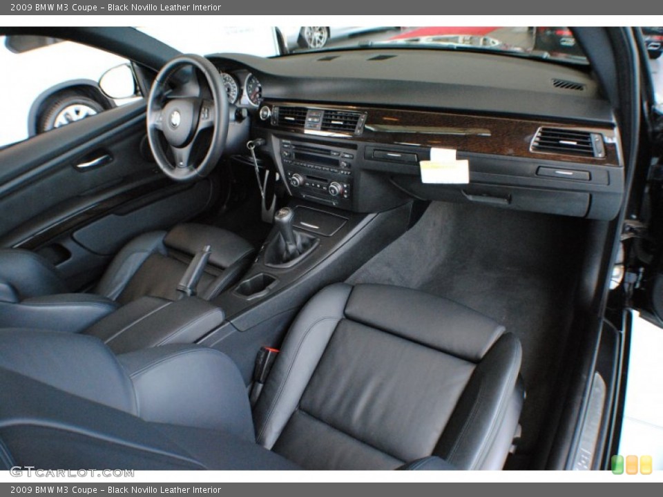 Black Novillo Leather Interior Dashboard for the 2009 BMW M3 Coupe #68389290