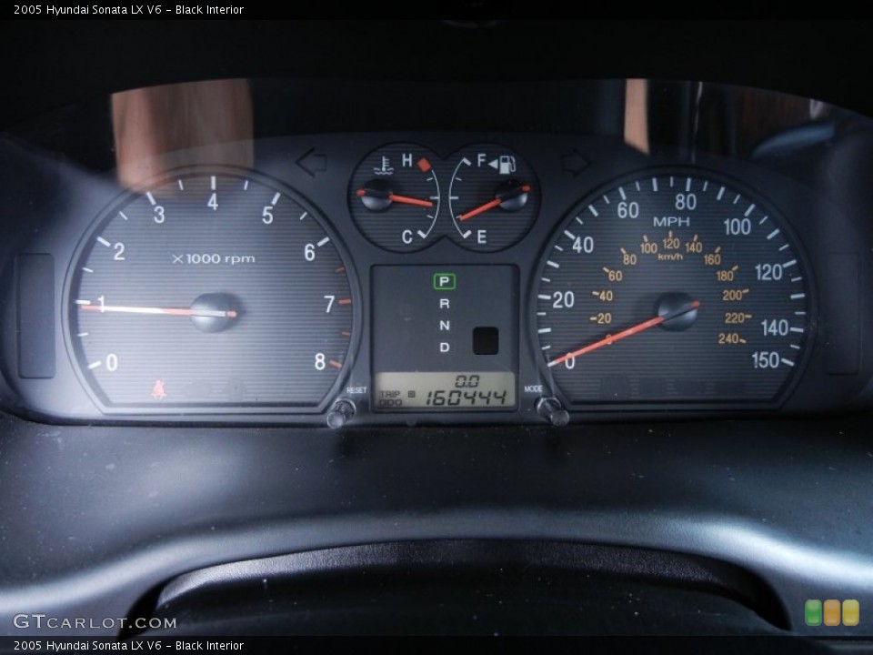 Black Interior Gauges for the 2005 Hyundai Sonata LX V6 #68391015