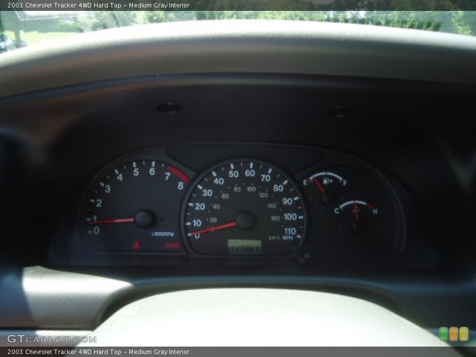 Medium Gray Interior Gauges for the 2003 Chevrolet Tracker 4WD Hard Top #68395698