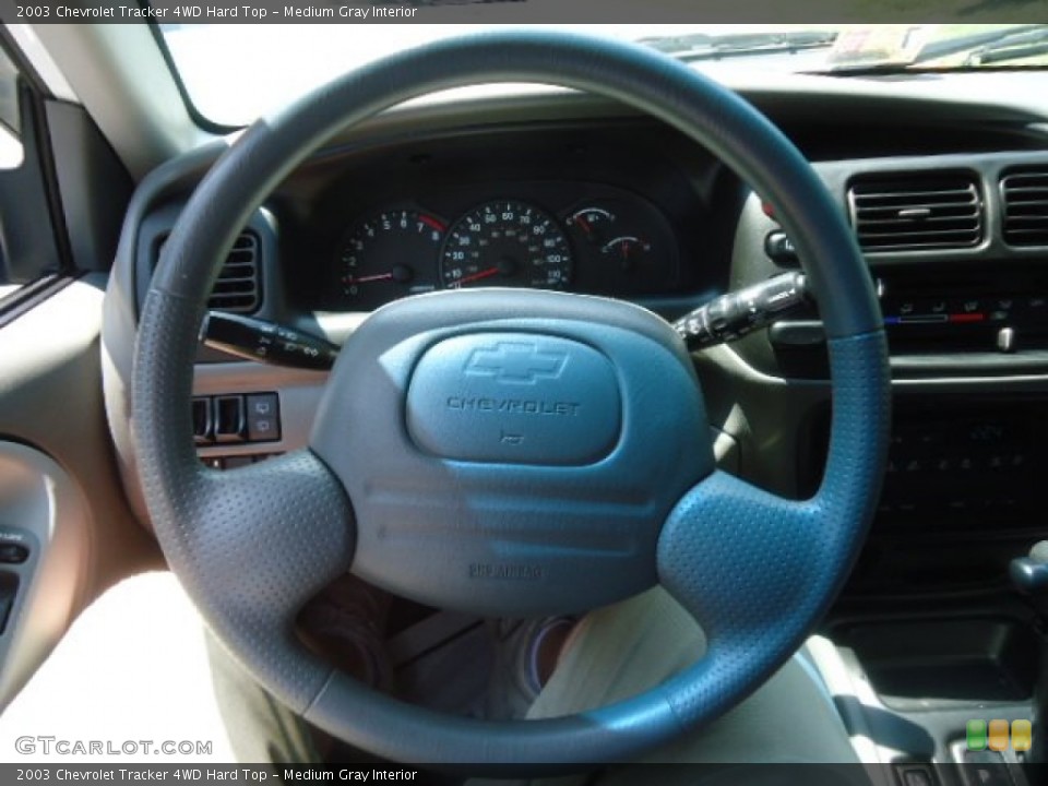 Medium Gray Interior Steering Wheel for the 2003 Chevrolet Tracker 4WD Hard Top #68395707