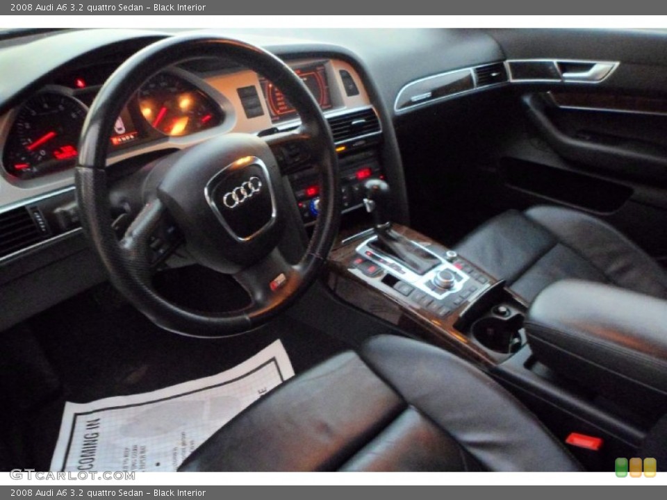 Black Interior Prime Interior for the 2008 Audi A6 3.2 quattro Sedan #68395962