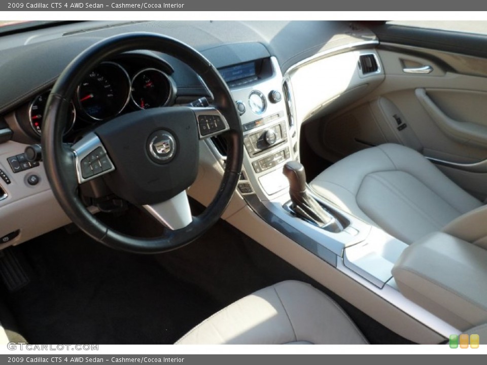 Cashmere/Cocoa Interior Prime Interior for the 2009 Cadillac CTS 4 AWD Sedan #68396318