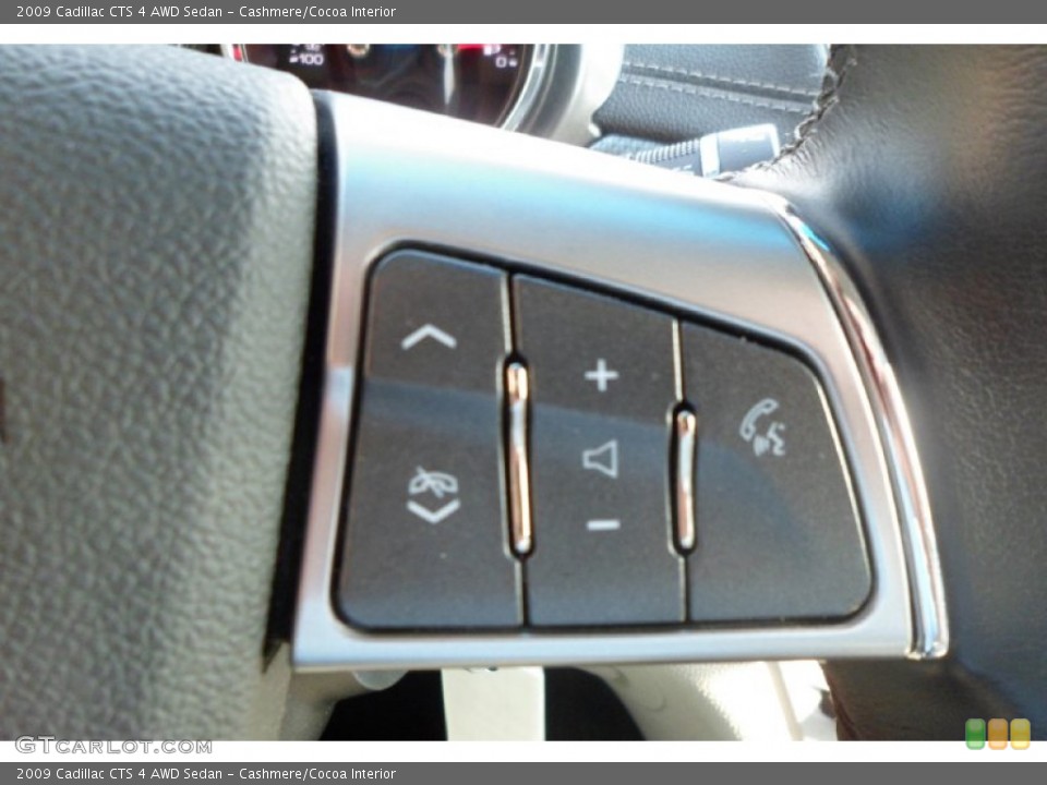 Cashmere/Cocoa Interior Controls for the 2009 Cadillac CTS 4 AWD Sedan #68396418