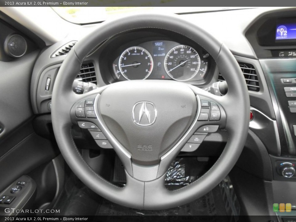 Ebony Interior Steering Wheel for the 2013 Acura ILX 2.0L Premium #68396972