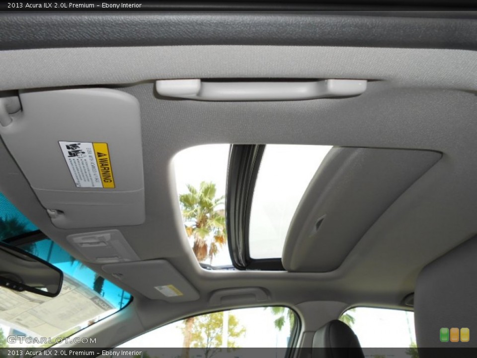 Ebony Interior Sunroof for the 2013 Acura ILX 2.0L Premium #68397033