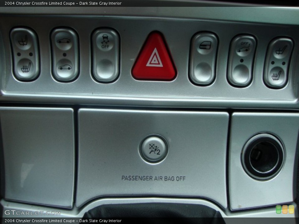 Dark Slate Gray Interior Controls for the 2004 Chrysler Crossfire Limited Coupe #68399085
