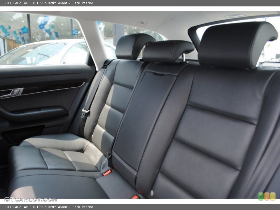Black Interior Rear Seat for the 2010 Audi A6 3.0 TFSI quattro Avant #68400204