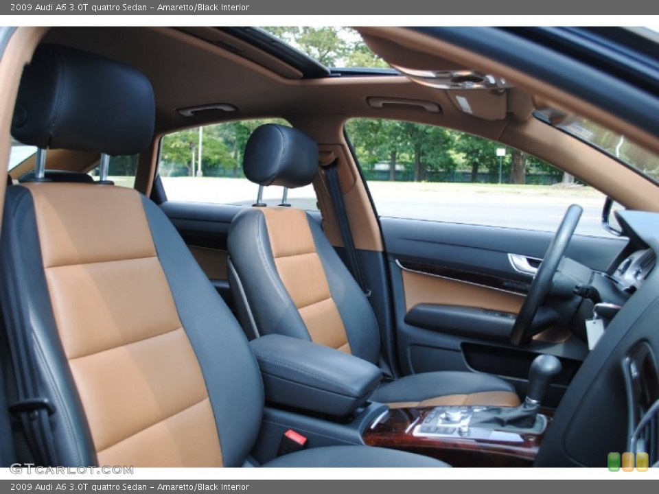Amaretto/Black Interior Photo for the 2009 Audi A6 3.0T quattro Sedan #68400476