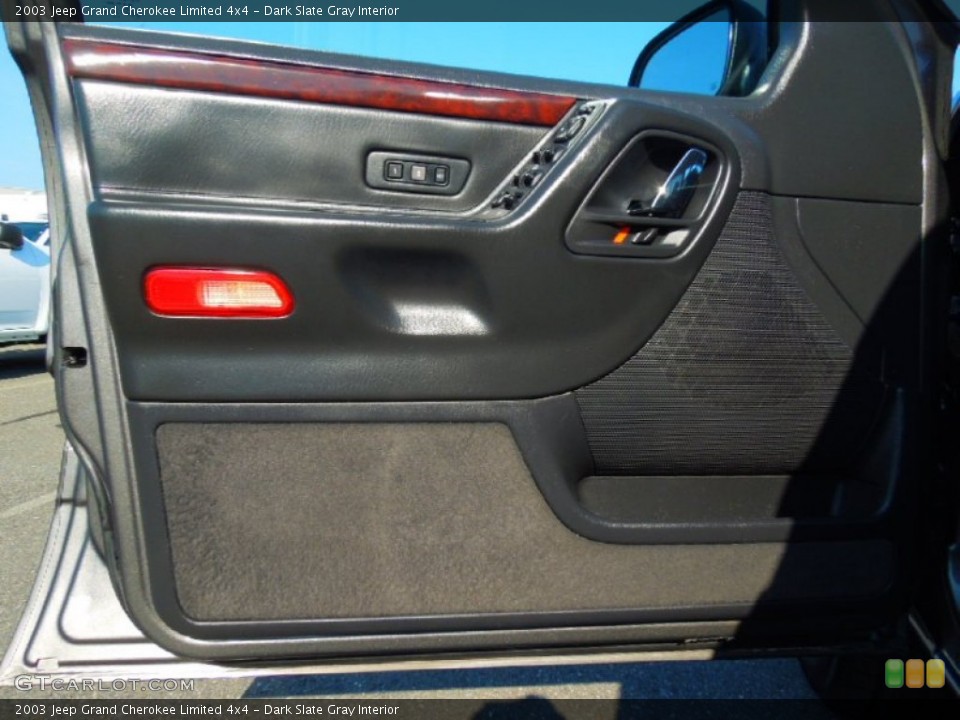 Dark Slate Gray Interior Door Panel for the 2003 Jeep Grand Cherokee Limited 4x4 #68402172