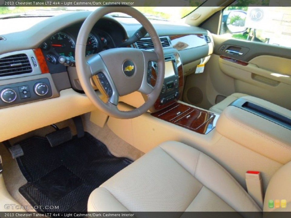 Light Cashmere/Dark Cashmere Interior Prime Interior for the 2013 Chevrolet Tahoe LTZ 4x4 #68403240