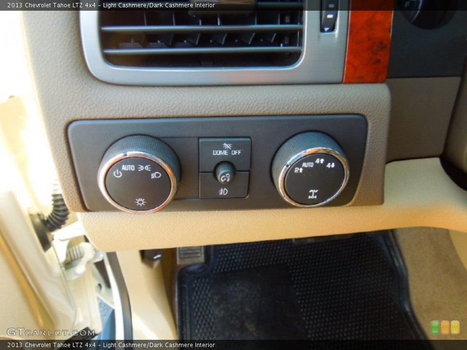 Light Cashmere/Dark Cashmere Interior Controls for the 2013 Chevrolet Tahoe LTZ 4x4 #68403276