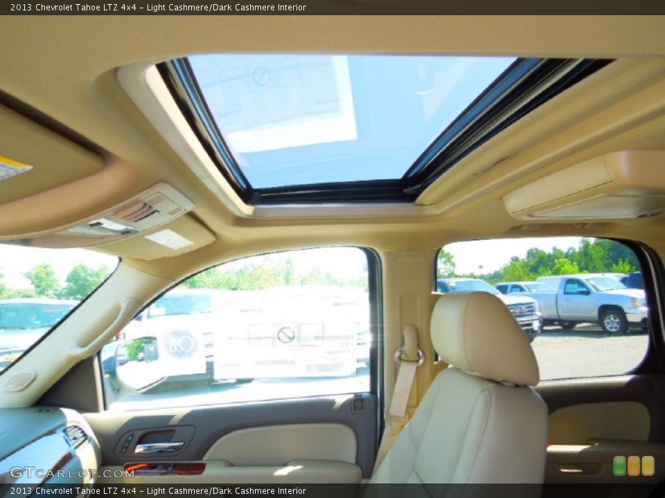 Light Cashmere/Dark Cashmere Interior Sunroof for the 2013 Chevrolet Tahoe LTZ 4x4 #68403279
