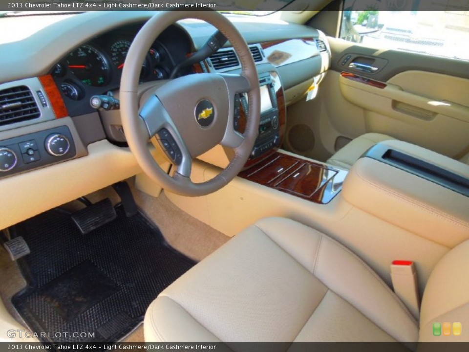 Light Cashmere/Dark Cashmere Interior Prime Interior for the 2013 Chevrolet Tahoe LTZ 4x4 #68403333