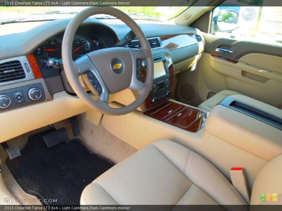 Light Cashmere/Dark Cashmere Interior Prime Interior for the 2013 Chevrolet Tahoe LTZ 4x4 #68403519