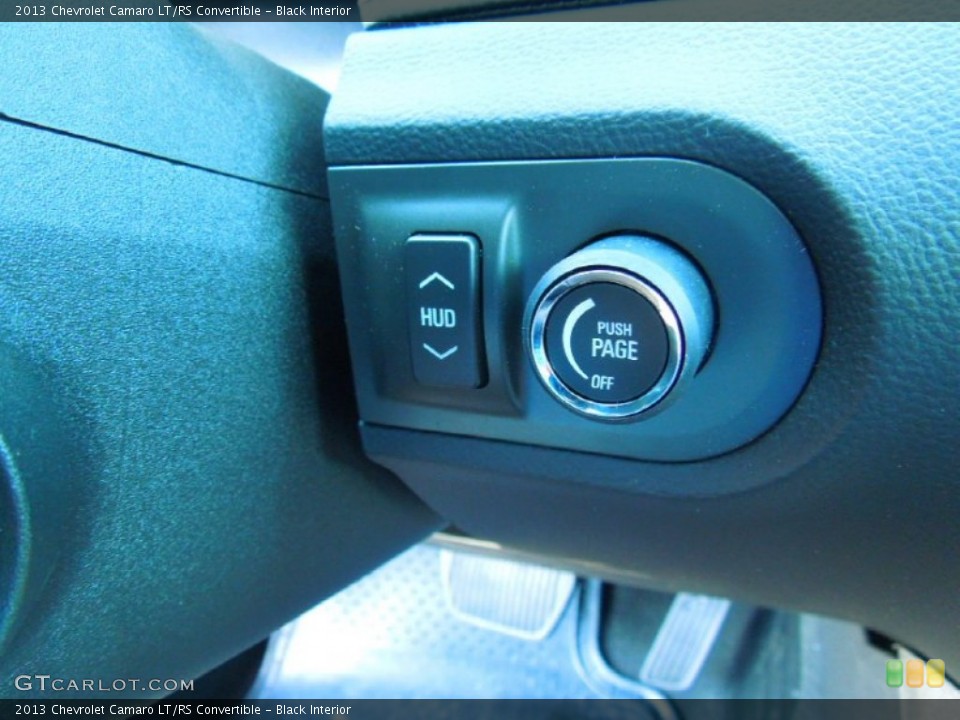 Black Interior Controls for the 2013 Chevrolet Camaro LT/RS Convertible #68403888