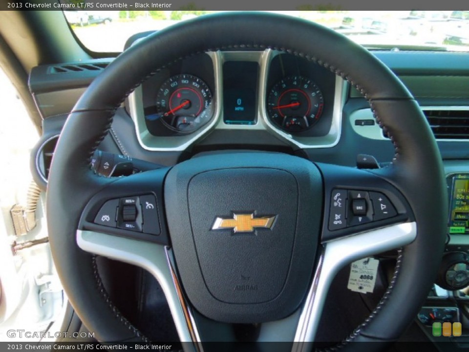 Black Interior Steering Wheel for the 2013 Chevrolet Camaro LT/RS Convertible #68403891