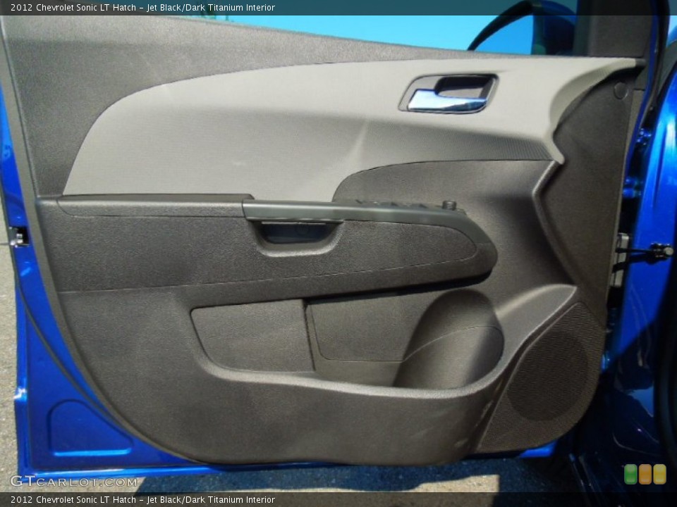 Jet Black/Dark Titanium Interior Door Panel for the 2012 Chevrolet Sonic LT Hatch #68403957