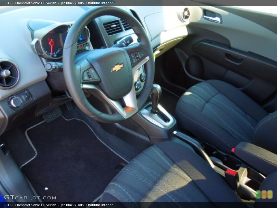 Jet Black/Dark Titanium Interior Prime Interior for the 2012 Chevrolet Sonic LT Sedan #68404077