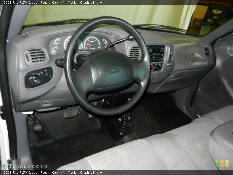 Medium Graphite Interior Prime Interior for the 2001 Ford F150 XL Sport Regular Cab 4x4 #68404386
