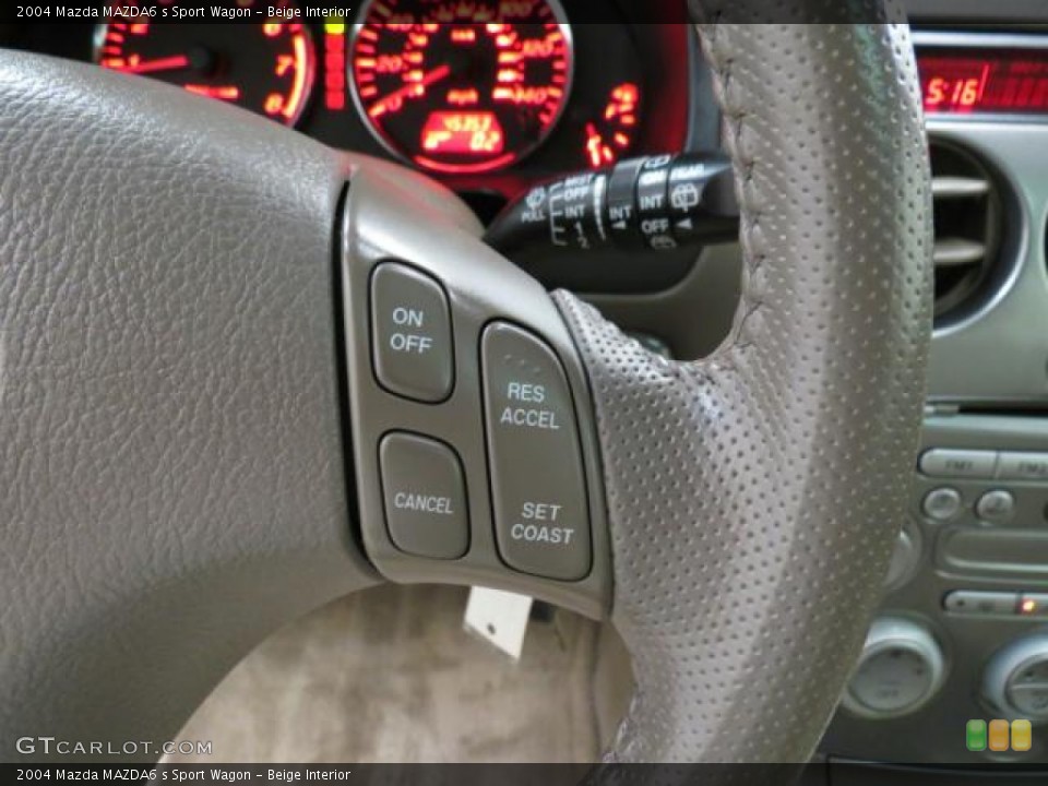 Beige Interior Controls for the 2004 Mazda MAZDA6 s Sport Wagon #68407970