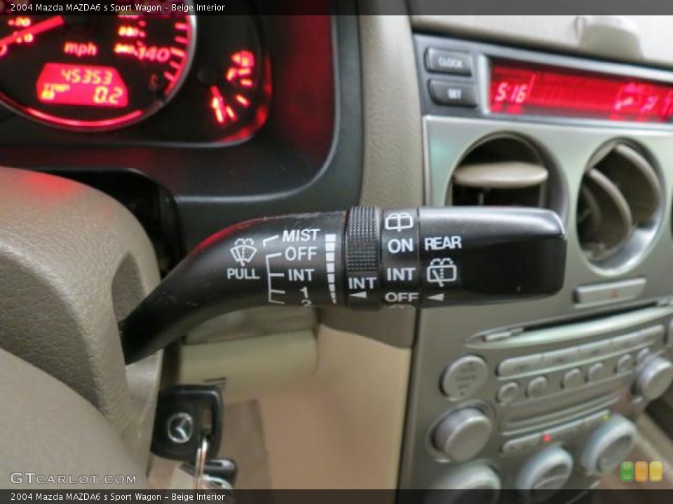 Beige Interior Controls for the 2004 Mazda MAZDA6 s Sport Wagon #68407988