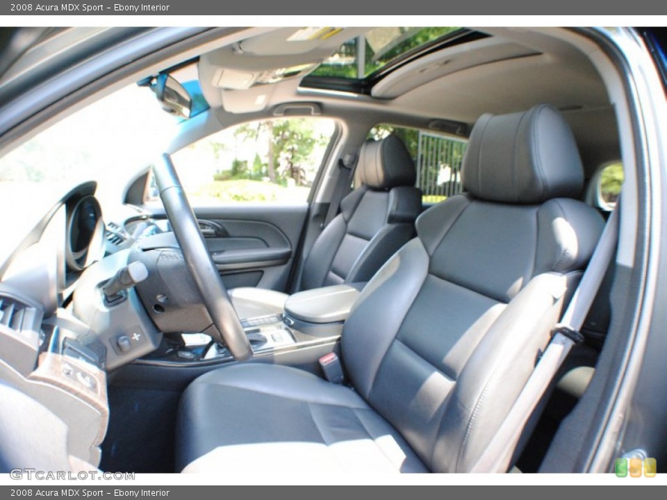 Ebony Interior Front Seat for the 2008 Acura MDX Sport #68408492