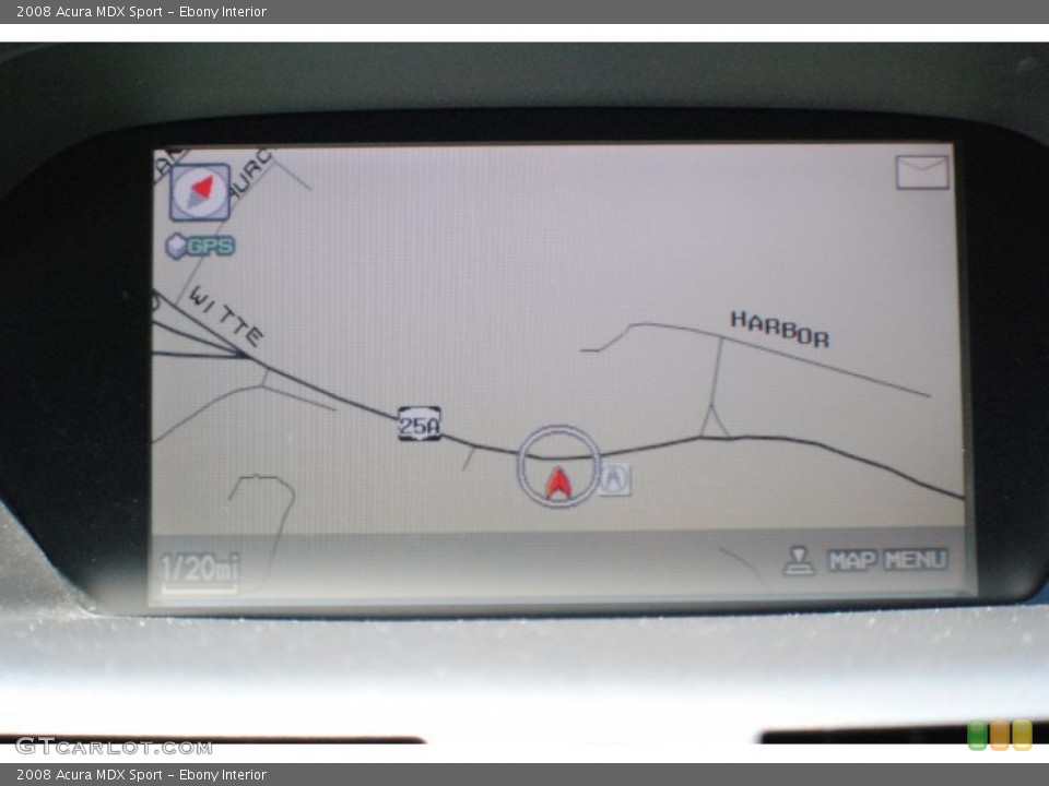 Ebony Interior Navigation for the 2008 Acura MDX Sport #68408519