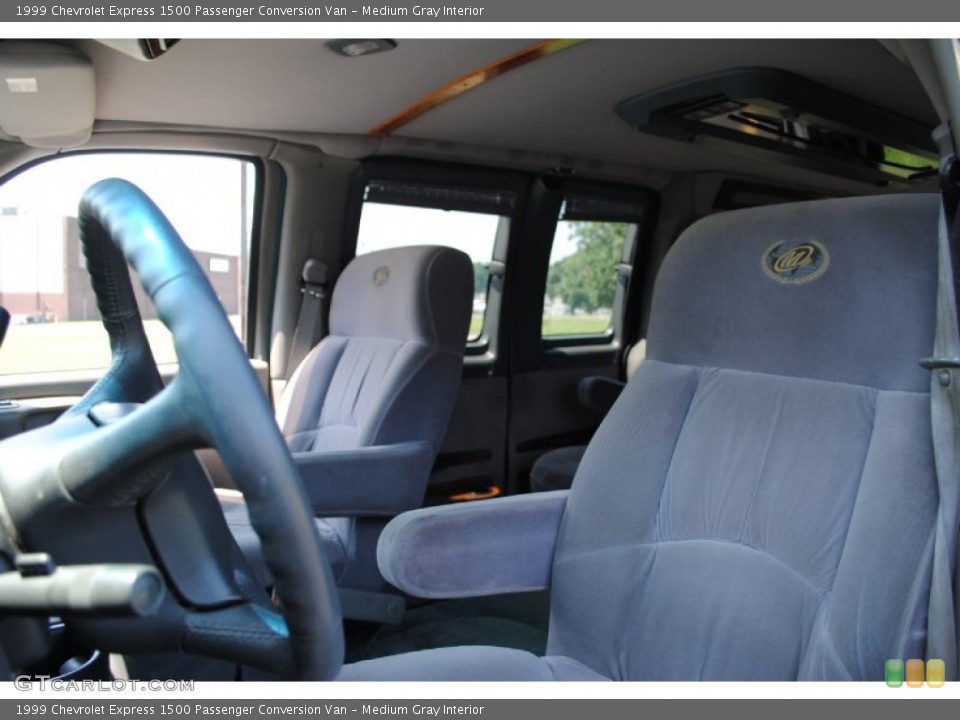 Medium Gray Interior Front Seat for the 1999 Chevrolet Express 1500 Passenger Conversion Van #68409854