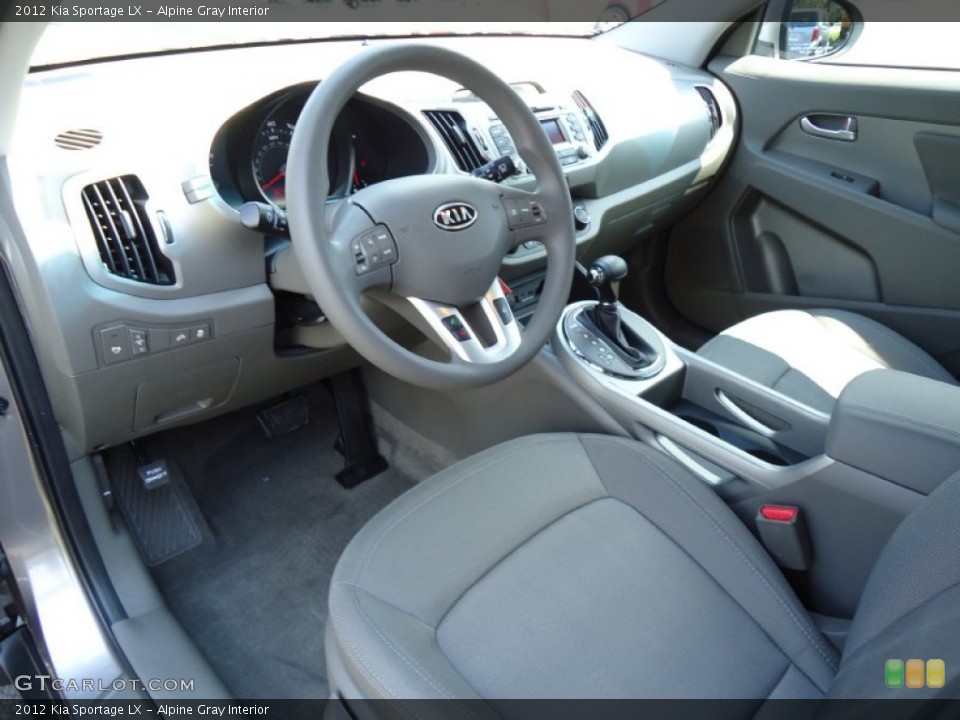 Alpine Gray Interior Prime Interior for the 2012 Kia Sportage LX #68410013