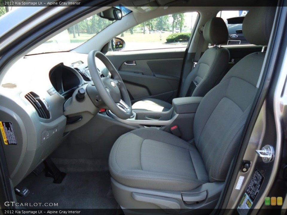 Alpine Gray Interior Front Seat for the 2012 Kia Sportage LX #68410022