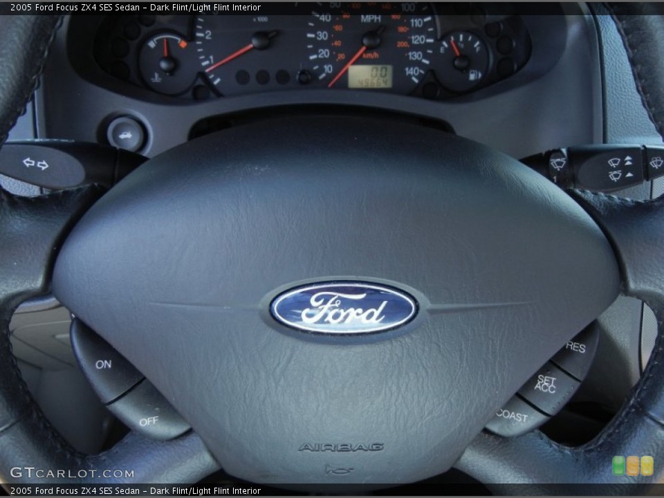 Dark Flint/Light Flint Interior Steering Wheel for the 2005 Ford Focus ZX4 SES Sedan #68410082