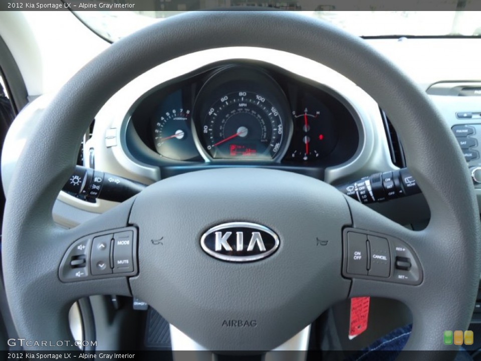 Alpine Gray Interior Steering Wheel for the 2012 Kia Sportage LX #68410121