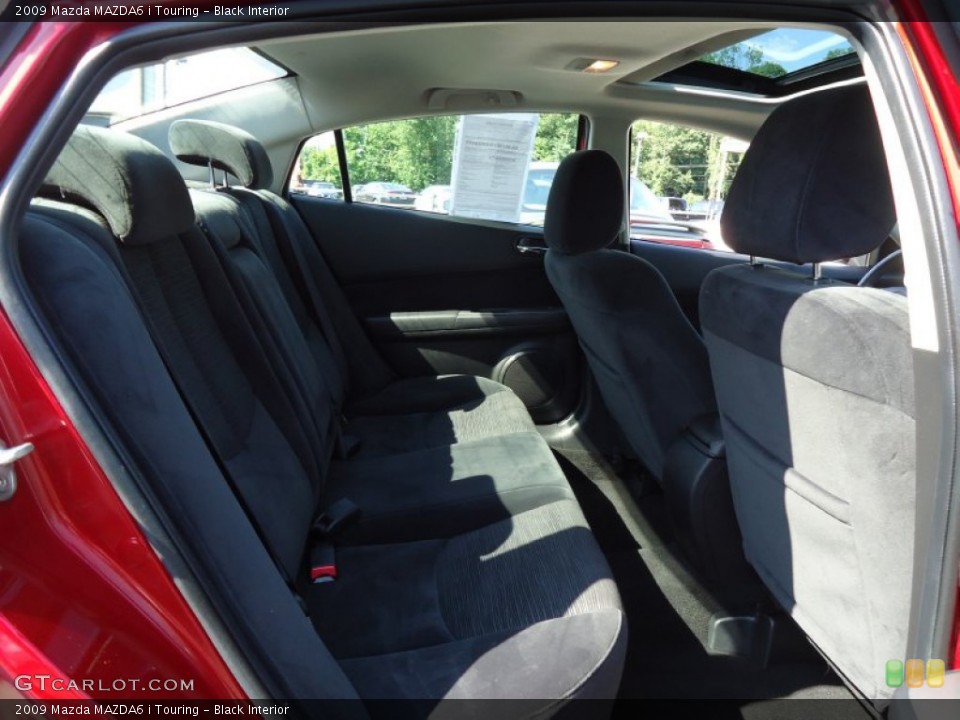 Black Interior Rear Seat for the 2009 Mazda MAZDA6 i Touring #68410688