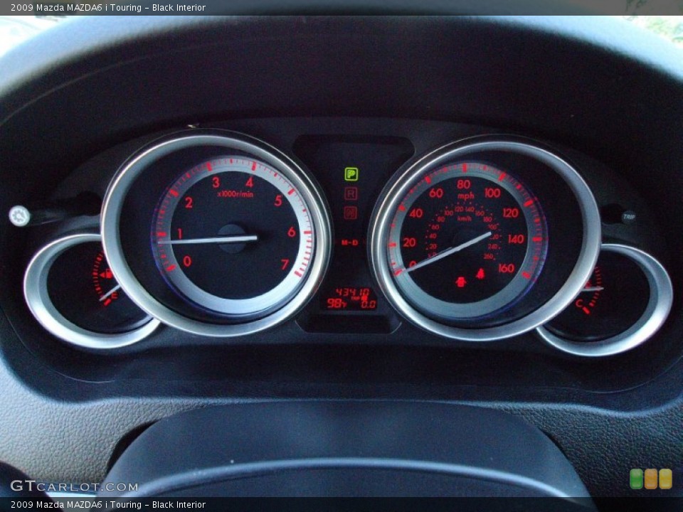 Black Interior Gauges for the 2009 Mazda MAZDA6 i Touring #68410766