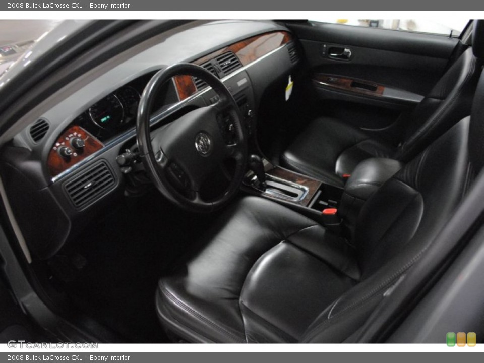 Ebony Interior Photo for the 2008 Buick LaCrosse CXL #68411447