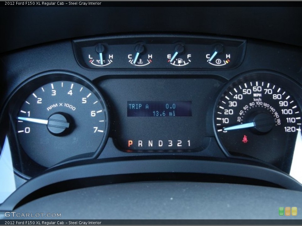 Steel Gray Interior Gauges for the 2012 Ford F150 XL Regular Cab #68411531