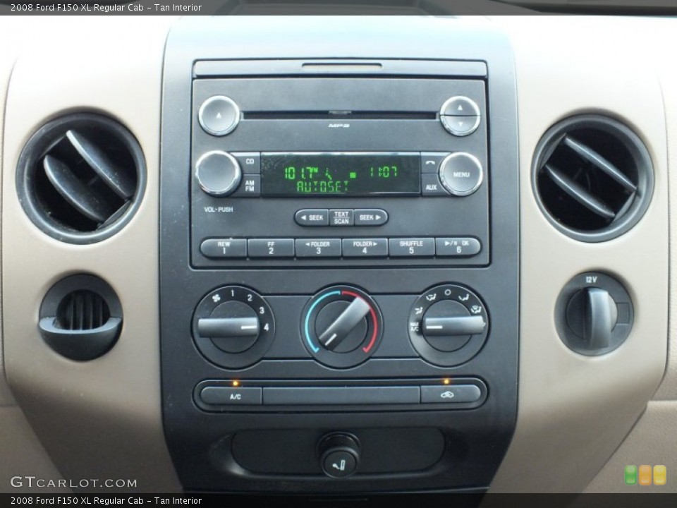 Tan Interior Controls for the 2008 Ford F150 XL Regular Cab #68411564