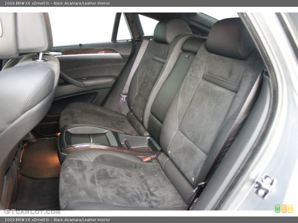Black Alcantara/Leather Interior Rear Seat for the 2009 BMW X6 xDrive50i #68412300